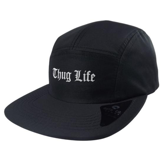 Imagem de Boné Aba Reta Strapback Five Panel Thug Life Premium