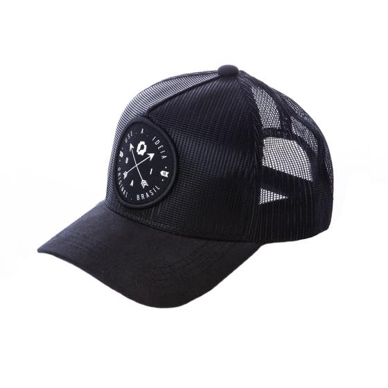 Imagem de Boné All Black Use A Ideia modelo Trucker com Telinha. Preto, Tamanho único