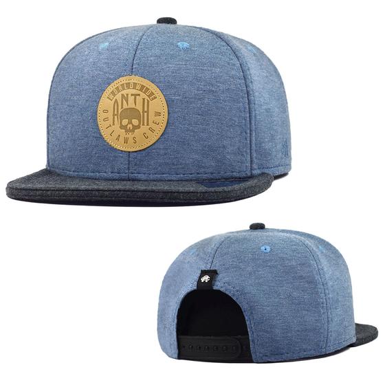 Imagem de Boné Anth co Ollie Azul Claro Aba Reta Aberto Com Ajuste Snapback