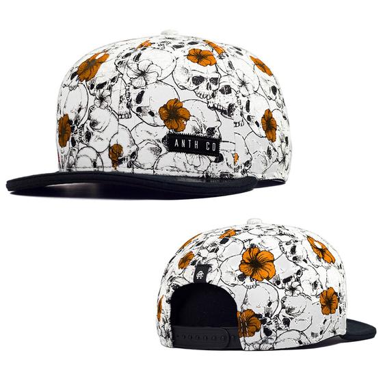 Imagem de Boné Anth co Toten Cinza Aba Reta Aberto Com Ajuste Snapback