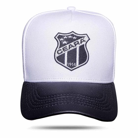 Imagem de Boné Blck Brasil Aba Curva Ceará Sc 1914 Logo Brasão Bordado