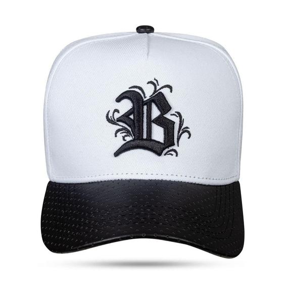 Imagem de Boné Blck Brasil Aba Curva Couro Snapback Perfured Flower