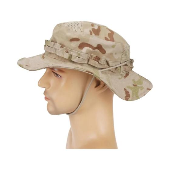 Imagem de Boné Boonie Camuflado de Aba Larga para Homens - Ideal para Pesca, Caminhada e Caça