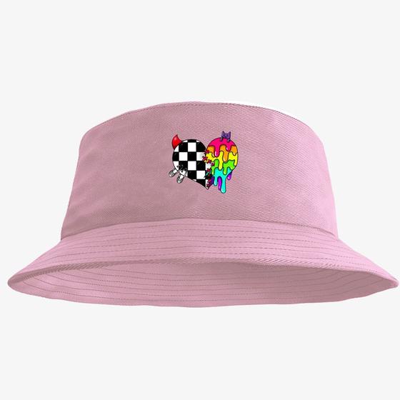 Imagem de Boné Chapéu Bucket Hat Estampado Coraçao