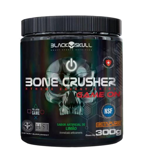 Imagem de Bone Crusher GAME ON - Limão - 300g - Black Skull