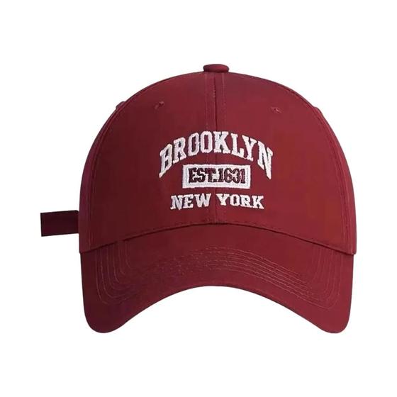 Imagem de Boné de Beisebol Brooklyn Ajustável Unissex - Algodão Bordado - Estilo Hip Hop