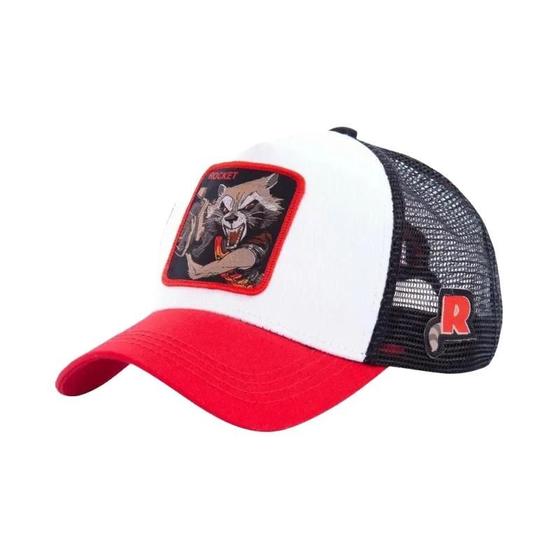 Imagem de Boné De Beisebol De Algodão Snapback De Desenho Animado Da Marvel Unissex Hip Hop Pai Malha Chapéu