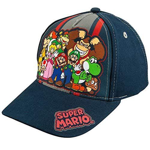 Imagem de Boné de beisebol Nintendo Super Mario Family para meninos de 4 a 7 anos