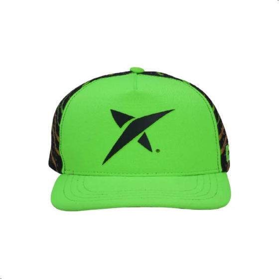 Imagem de Boné Drop Shot Com Tela Trucker Verde e Preto