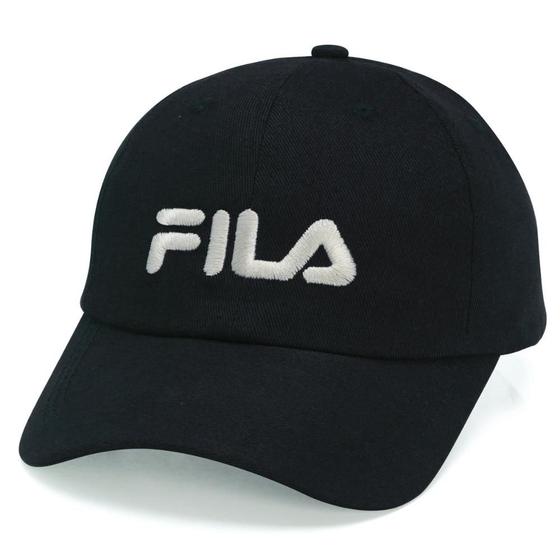 Imagem de Boné Fila Letter Aba Curva Strapback Preto