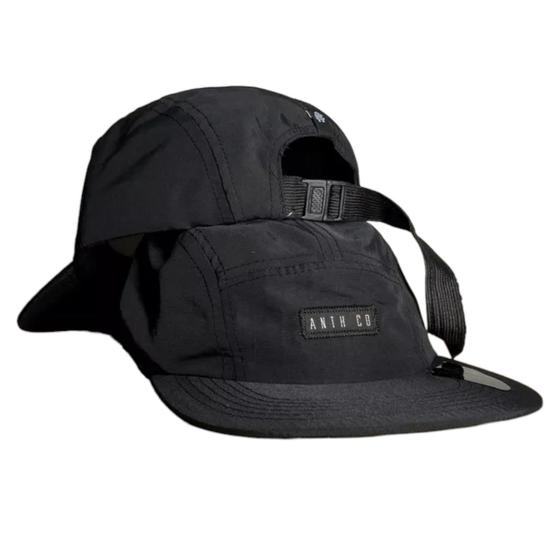 Imagem de Boné Five Panel Aba Reta Impermeável De Marca Anth Co Premium Fitão Strapback Skatista Streetwear Hip Hop 5 Panel Raso