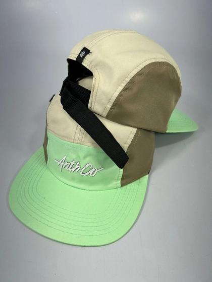 Imagem de Boné Five Panel Anth Co Original Racing Verde E Areia