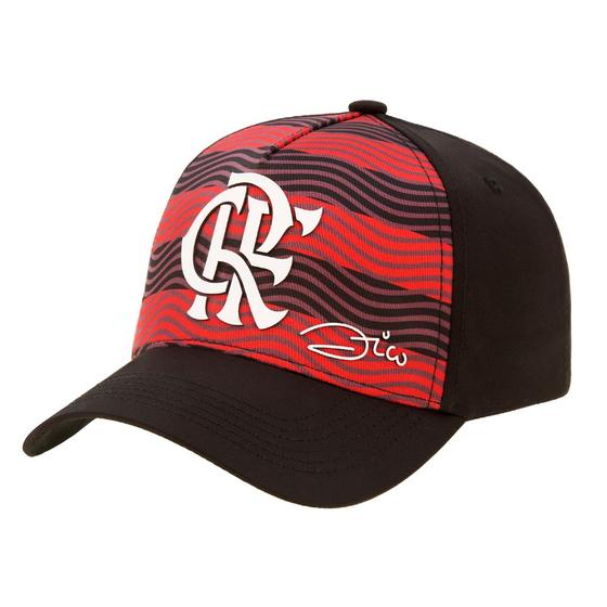 Imagem de Boné Flamengo SuperCap Zico Aba Curva Listrado Oficial
