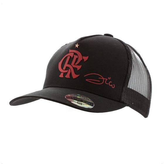 Imagem de Boné Flamengo Zico 3D Trucker Bordado