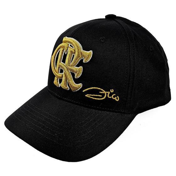 Imagem de Boné Flamengo Zico Bordado 3D Aba Curva Oficial Com NF