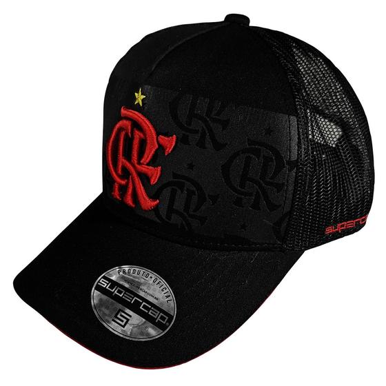 Imagem de Boné Flamengo Zico Faixa Silk Frontal Trucker Supercap