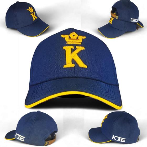 Imagem de Boné K3E Liso Aba Curva Premium Cor Azul