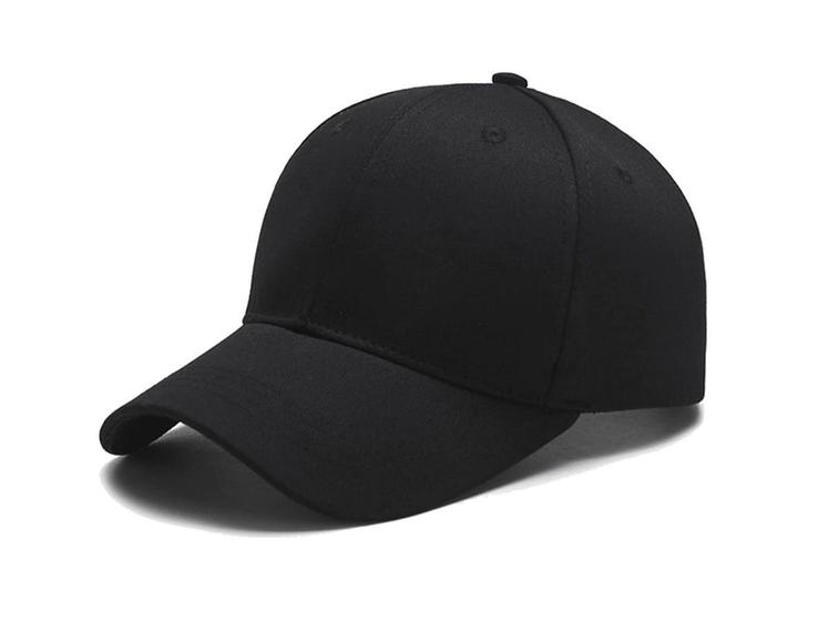 Boné Liso Preto Básico Fitão Unissex Aba Curva Ajuste Metal - Scott ...