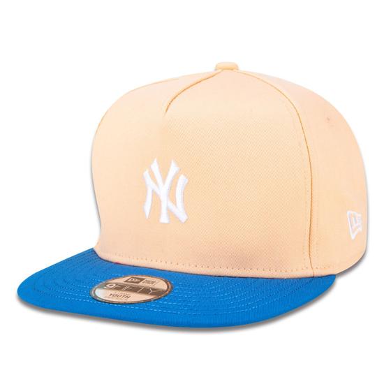 Imagem de Bone New Era 9FIFTY A-Frame Sn Classic New York Yankees Aba Reta Snapback Laranja