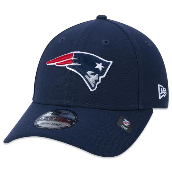 Imagem de Bone New Era 9FORTY Snapback NFL New England Patriots Aba Curva Azul Marinho Aba Curva Snapback Marinho