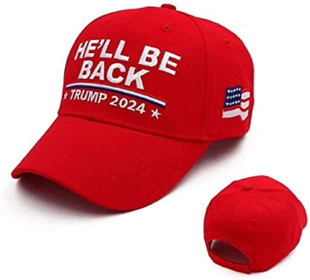 Imagem de Boné Novo donald trump 2024 bonés de beisebol ele estará de volta snapback presidente chapéu bordado atacado