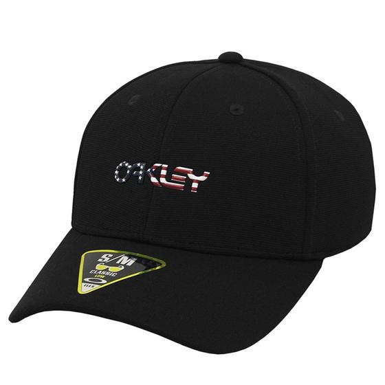 Imagem de Boné Oakley 6 Panel Stretch Metalic Hat - Preto