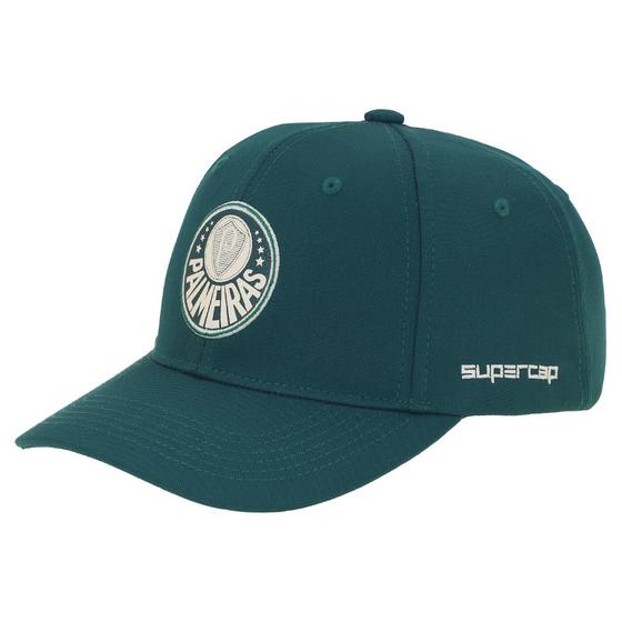 Imagem de Boné Palmeiras SuperCap Aba Curva Símbolo Verde Escuro  Bordado Oficial