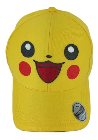 Imagem de Boné Pikachu Pokémon Presente Coleção Bombeta Aba Curva