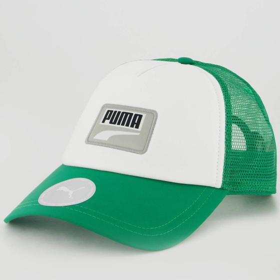 Imagem de Boné Puma Trucker Cap Branco e Verde