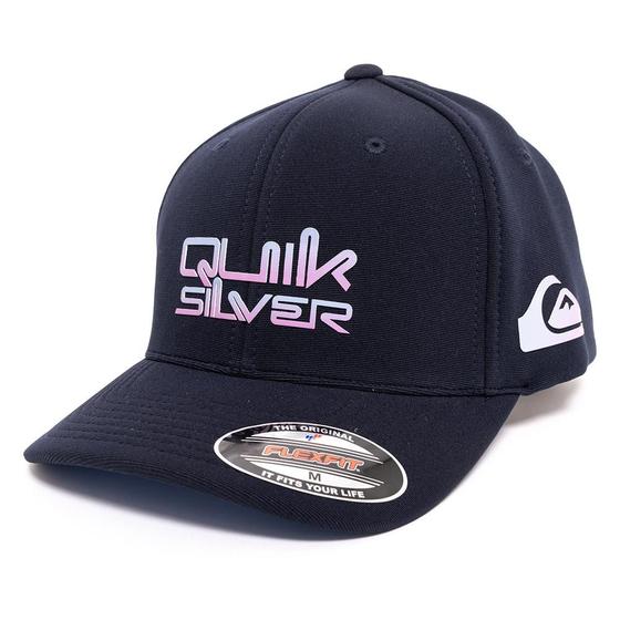 Imagem de Boné Quiksilver Aba Curva Gradient Broken Type WT25 Navy