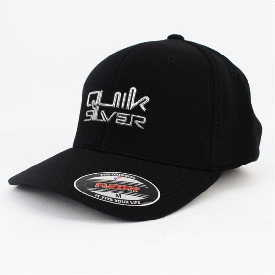 Imagem de Boné Quiksilver Flexfit Omni Chrome Line Black M Q911A0352BLKM