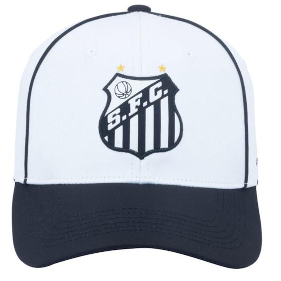 Imagem de Boné Santos Supercap Patch Micro Satim Masculino Branco