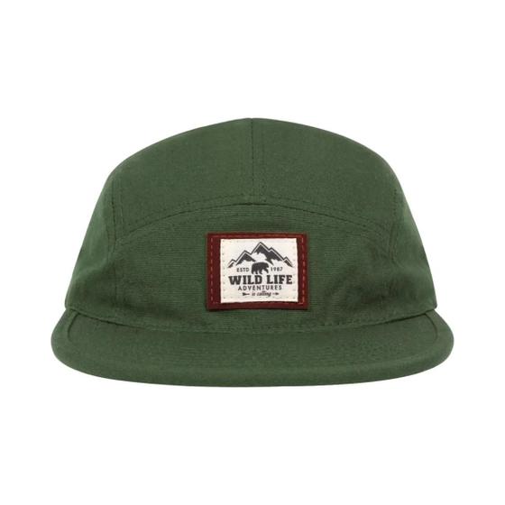 Imagem de Boné Snapback Unissex WILD LIFE - Ajustável, Algodão, 5 Painéis