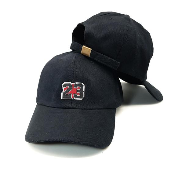 Imagem de Boné Strapback Baseball Preto 23 Basquete Original Côrte