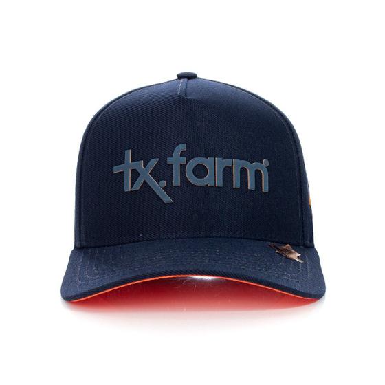 Imagem de Bone Texas Farm - Tf673 - Azul Marinho/ Laranja Neon