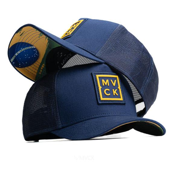 Imagem de Boné Trucker Brasil Azul Mvck