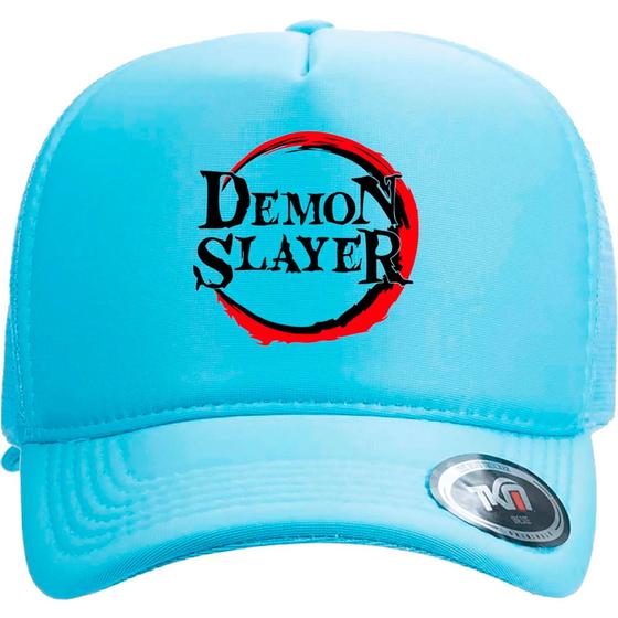 Imagem de Boné Trucker Com Telinha e Ajuste Snapback Anime Demon Slayer