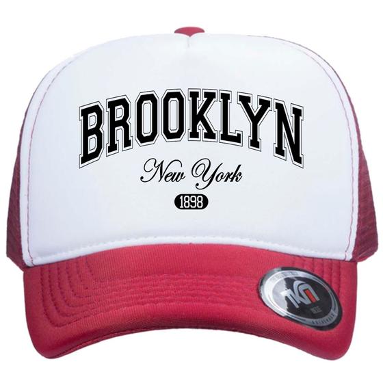 Imagem de Boné Trucker Com Telinha e Ajuste Snapback Brooklyn New York