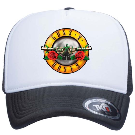 Imagem de Boné Trucker Com Telinha e Ajuste Snapback Guns n' Roses