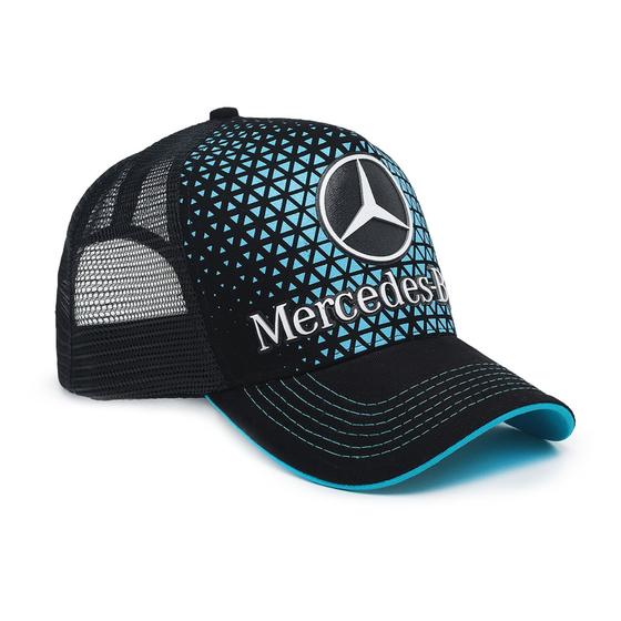 Imagem de Boné Trucker Mercedes Benz Aba Curva Masculino Premium