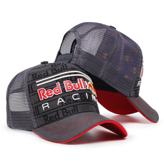 Imagem de Boné Trucker Red Bull Racing Aba Curva Telinha Ajustável