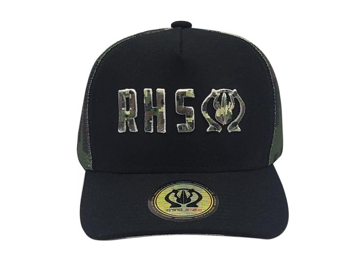 Imagem de Boné Trucker Rhino Size Army curva preto