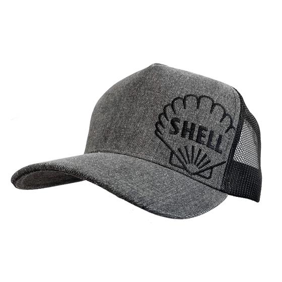 Imagem de Boné Trucker Shell Grey Denim S12011 unissex ajustável