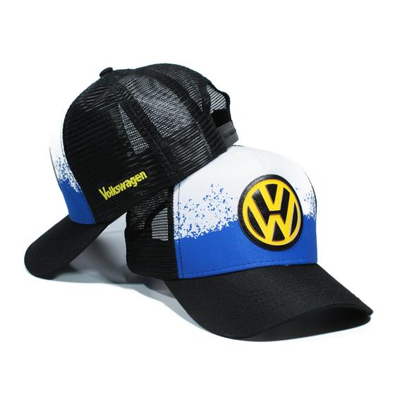 Imagem de Boné Trucker VW Aba Curva Telinha Envio Imediato Varias Cores Todo Brasil