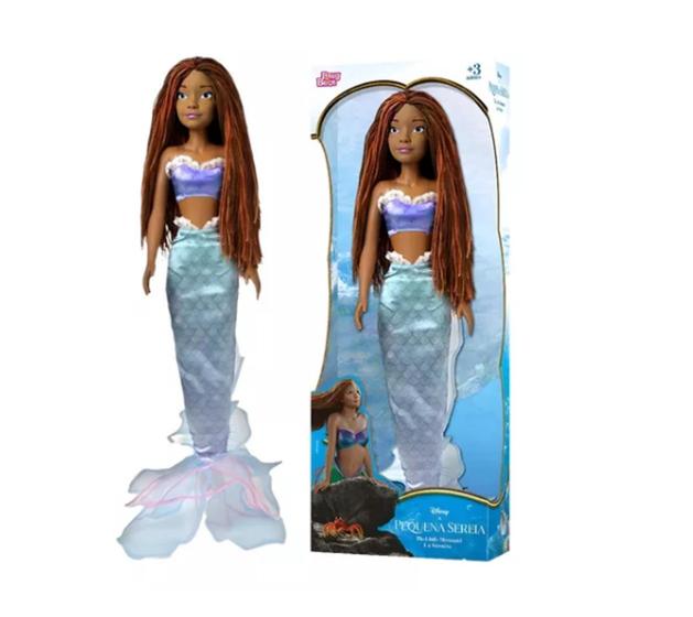 Boneca A Pequena Sereia Ariel Live action Articulada Grande Novabrink ...