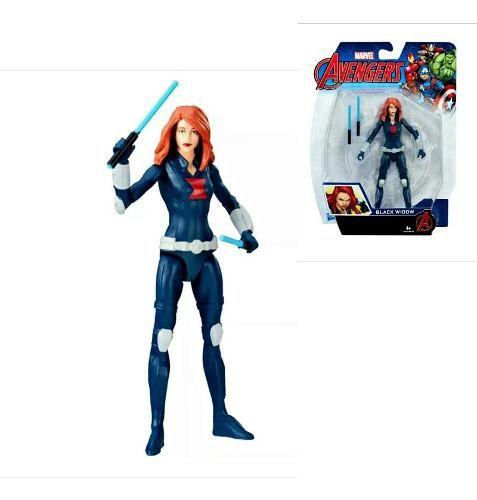 Imagem de Boneca Action Figure Viúva Negra Black Widow Hasbro 15 Cm