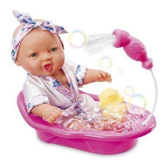 Boneca Água Baby C/ Banheira E Ducha D'água Anjo Brinquedos - Bonecas e ...