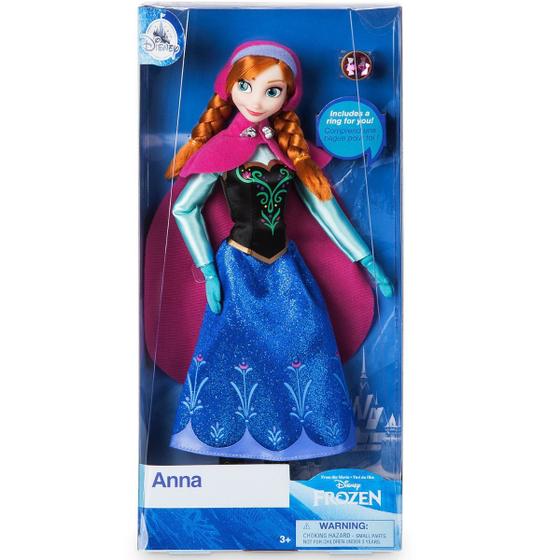 Boneca - Anna - Disney - Frozen - Classic Doll com anel Menor preço em Boneca - Anna - Disney - Frozen - Classic Doll com anel
