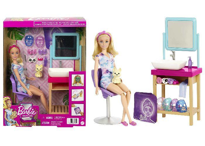 Imagem de Boneca Articulada Barbie Com Pet - Playset Dia de Spa - Self-Care - Mattel - HCM82