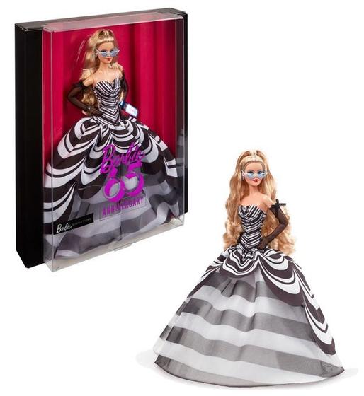 Imagem de Boneca Articulada Barbie Signature Blue Sapphire - Edição Comemorativa Aniversário de 65 Anos - Mattel